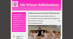 Desktop Screenshot of diewienerballettmaeuse.com